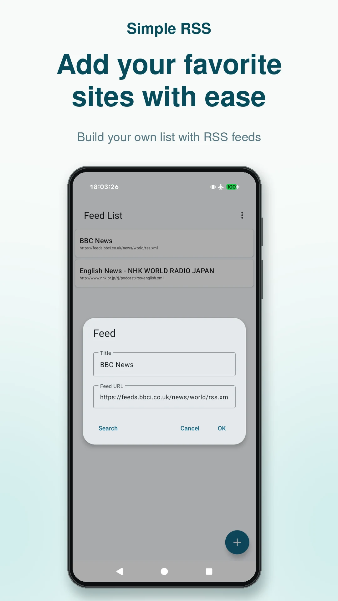 Simple RSS (RSS Reader) screenshot